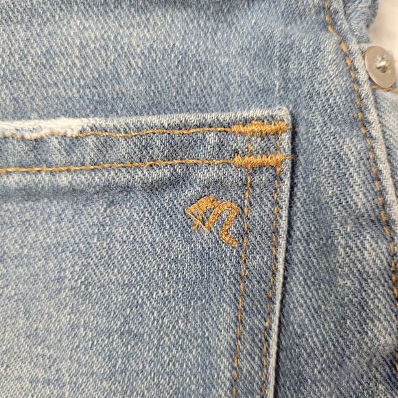 Madewell The Perfect Jean Short High Rise Distressed Frayed Hem L4403 size 24 - Picture 5 of 12